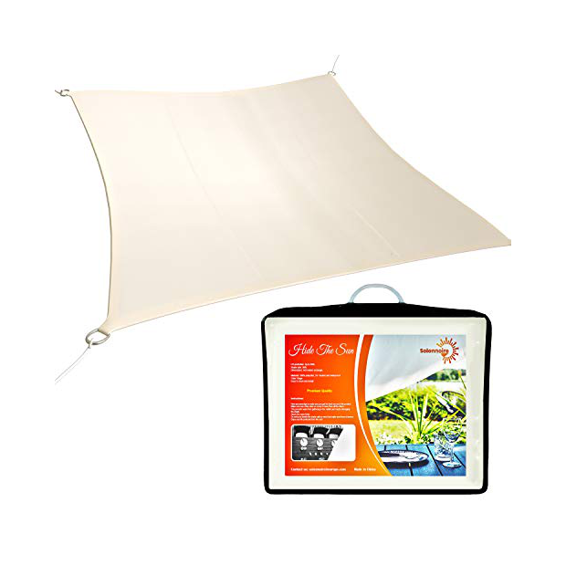 Toldos Impermeables Exterior 2 x 7 m Resistente al Desgarro Protección UV Toldos  Exterior con Ojales y Cuerdas de fijación para Exteriores, Pergola, Jardín,  Color Crema: : Jardín