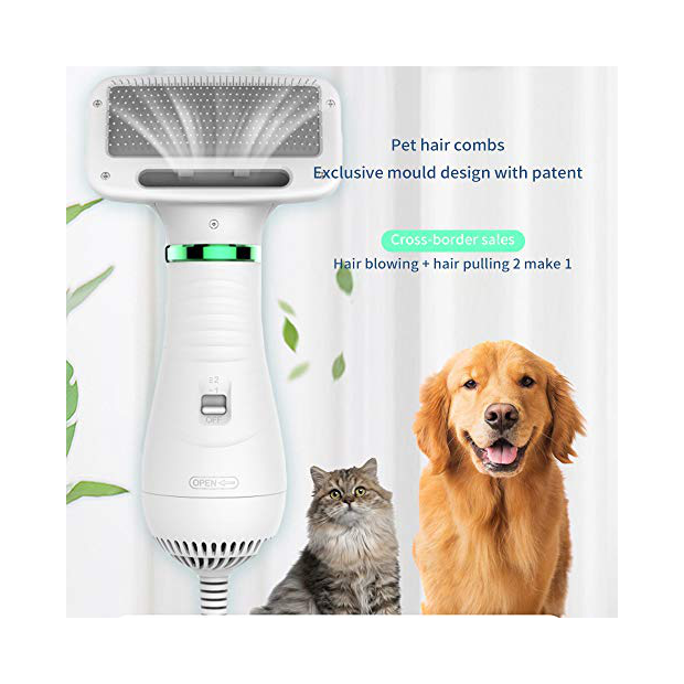 Secador de pelo de alta potencia para mascotas, soplador de agua de  peluche, secador silencioso para baño de gatos y perros, secador de pelo de  secado rápido para perros y gatos