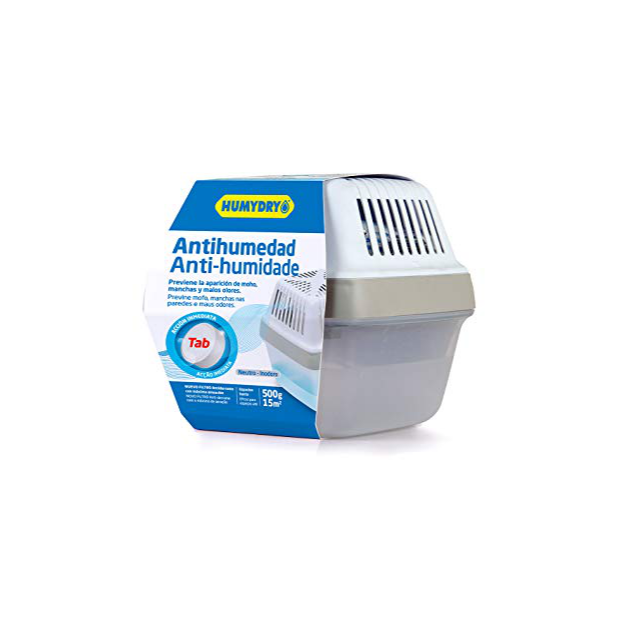 Rubson AERO 360º Baño, deshumidificador portátil sin cable para baño,  absorbe humedad para la circulación del aire + Recambios para  deshumificador