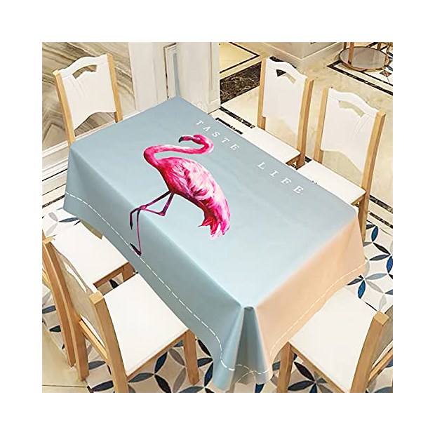 Mantel redondo de plástico lavable de PVC 140*140 cm Limpie a prueba de  agua hule rectangular protector de mesa para cocina picnic al aire libre  interior : : Jardín