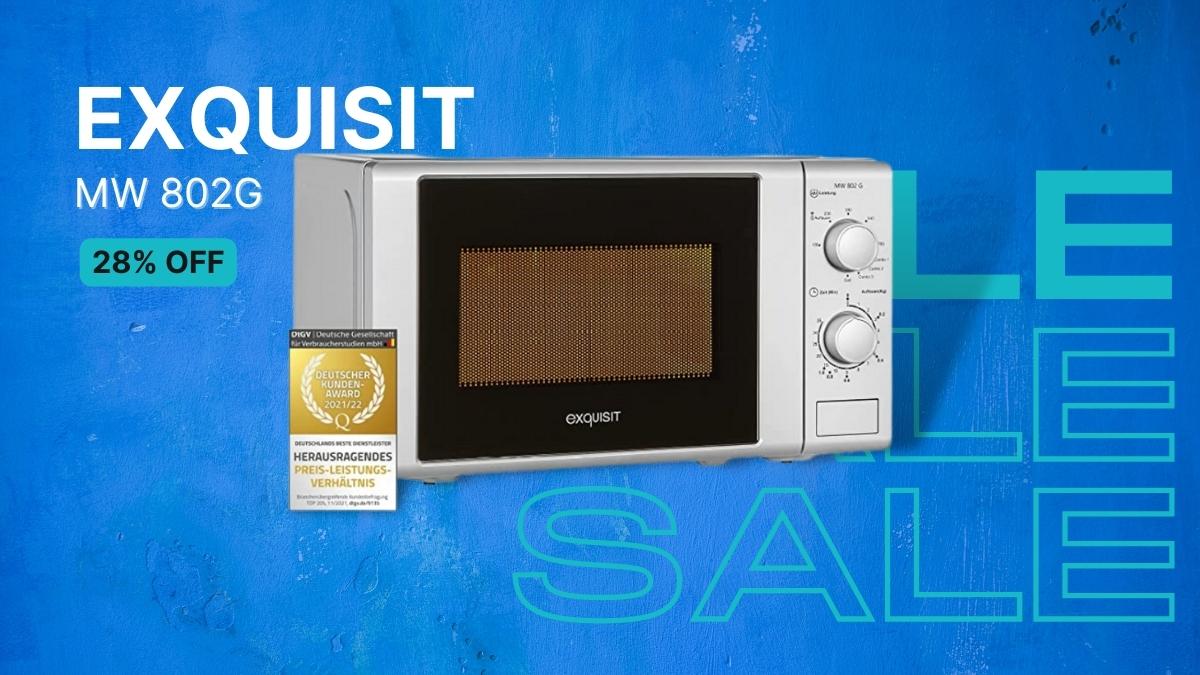 Exquisit MW 802G: Un microondas con 28% de descuento