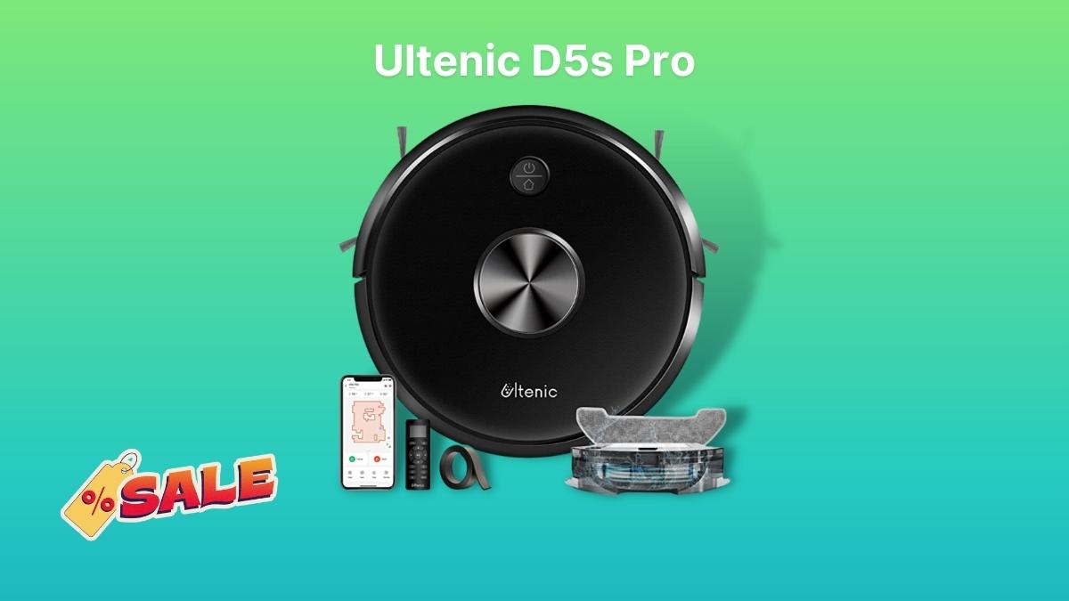 Robot aspirador Ultenic D5s Pro: Consíguelo con un descuento del 38%