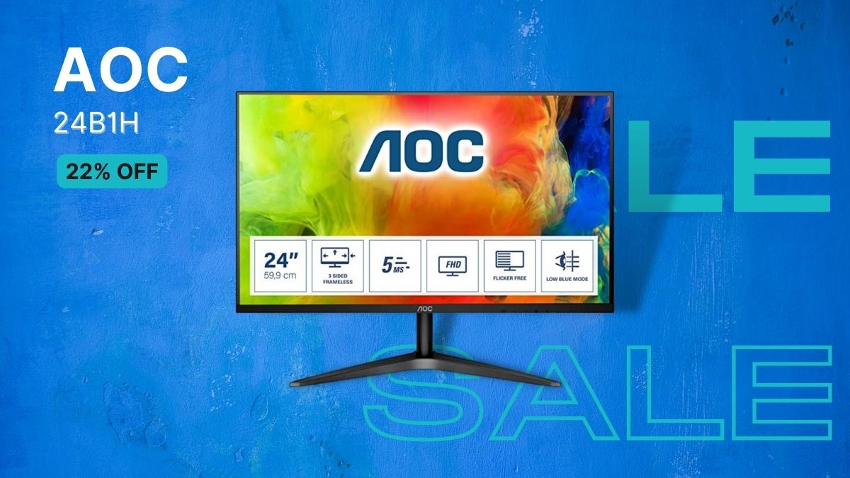 AOC 24B1H: Compra un monitor Full HD con 22% de descuento