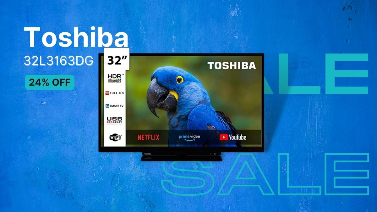 Toshiba TV 32L3163DG: Consigue un Smart TV con 24% de descuento