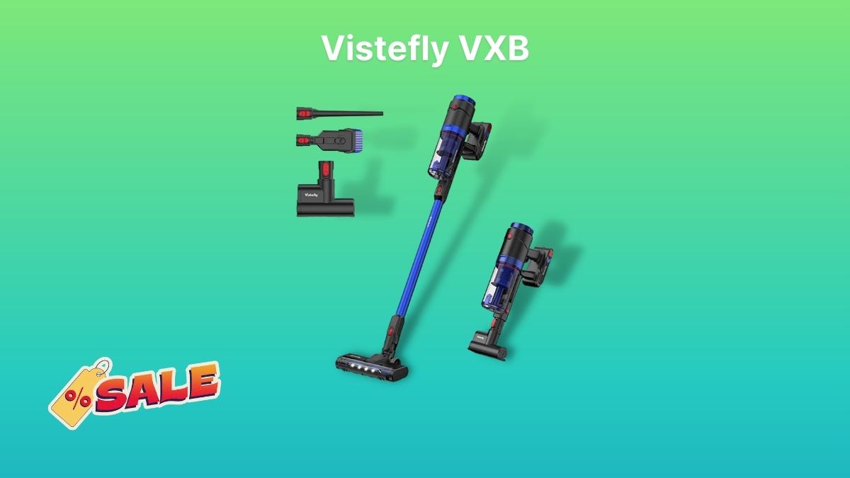 Vistefly VXB: Consigue una aspiradora escoba con 20% de descuento